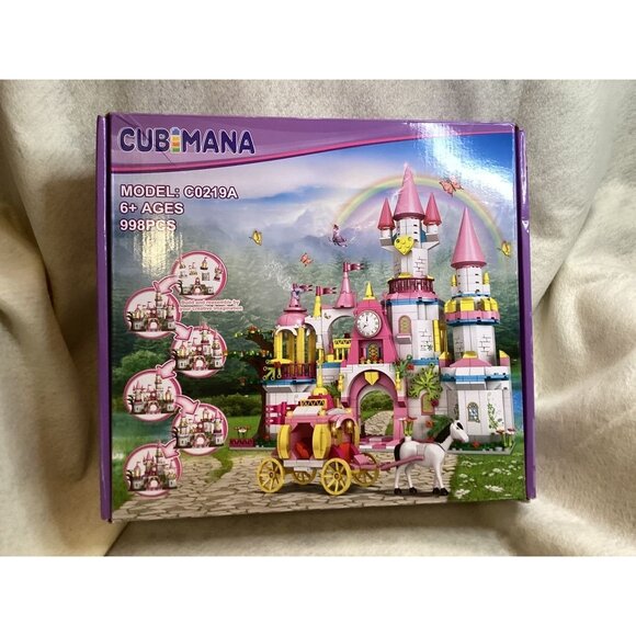 Cubimana Model C0219A Princess Castle Building Set 998 Pcs For 6+ Ages - Picture 2 of 5